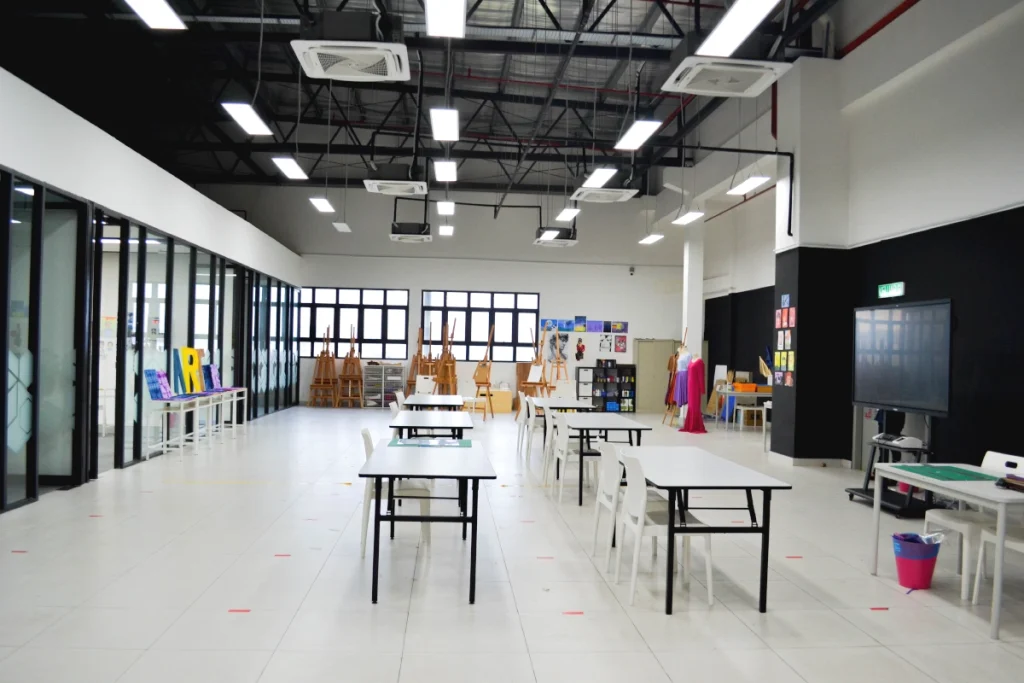 Explore creativity in four dedicated art studios at Global Ark International School in Kajang