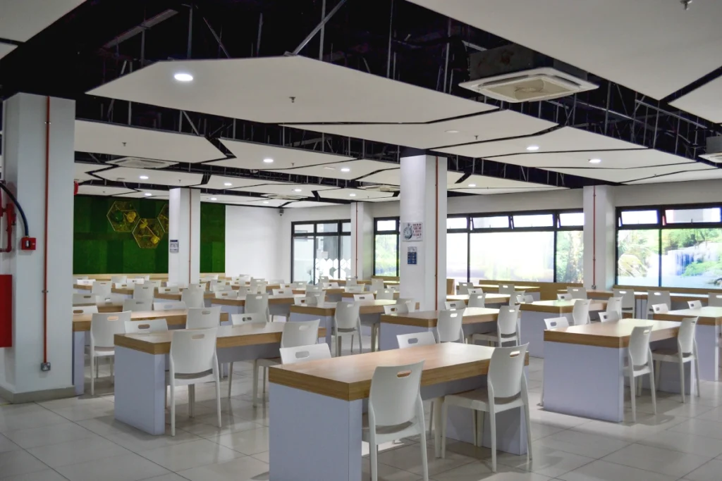 Inviting cafeteria at Global Ark International School Kajang offering diverse meal options