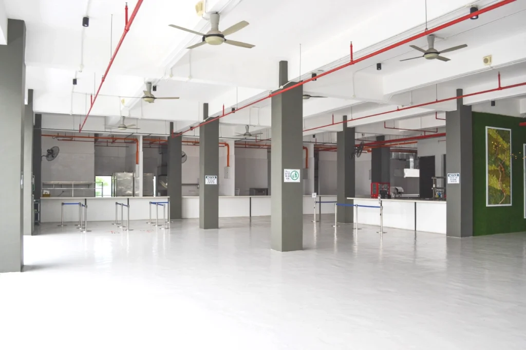 Spacious and modern canteen at Global Ark International School Kajang for students' dining