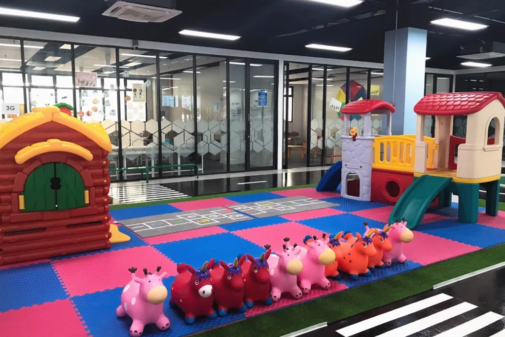 Primary gym and indoor playground at Global Ark International School Kajang for active play