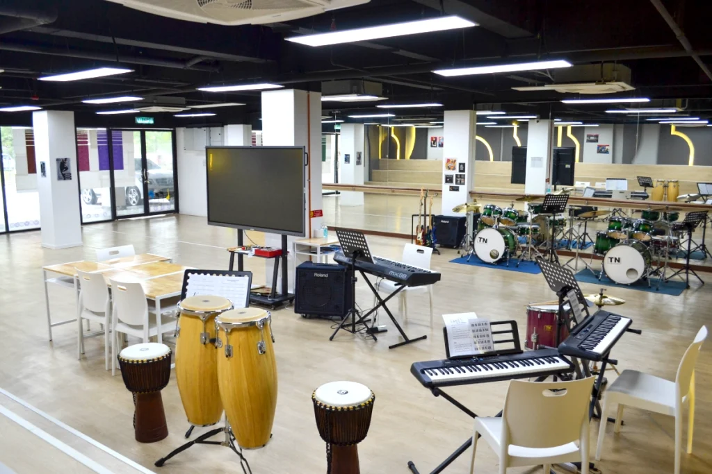 Students are exposed to a wide variety of instruments for them to learn self-exposure.